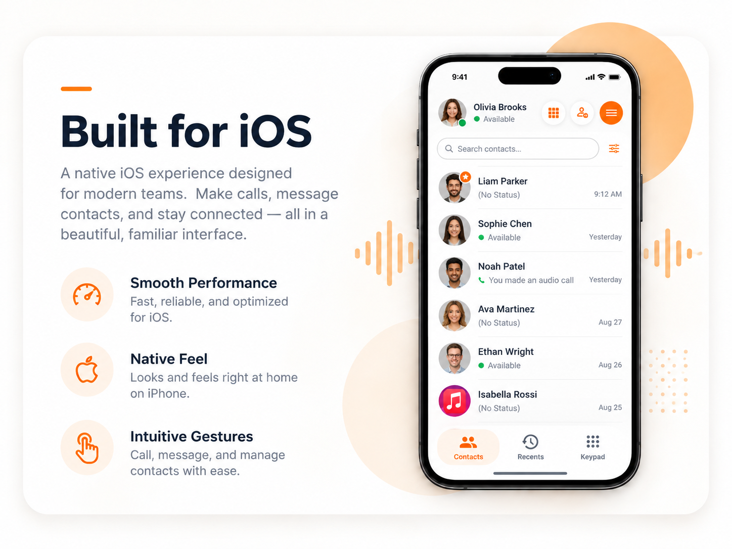 Siperb mobile app for iOS